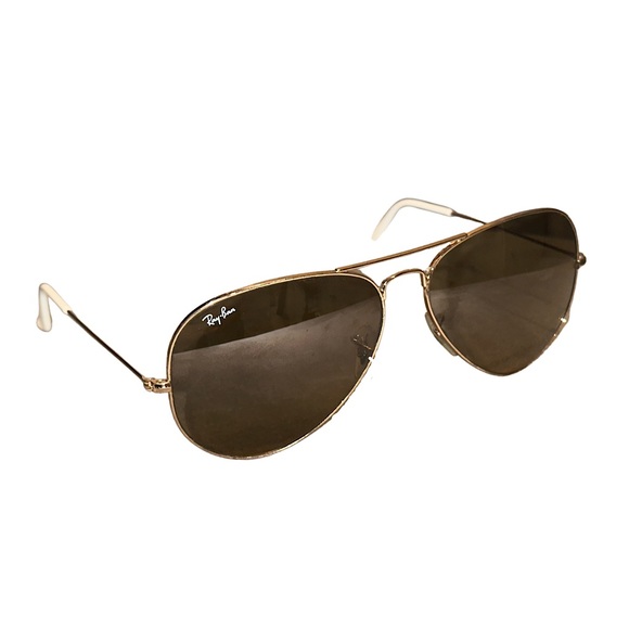 Ray-Ban Accessories - RAY-BAN - Brown/Gold Oversized Aviators